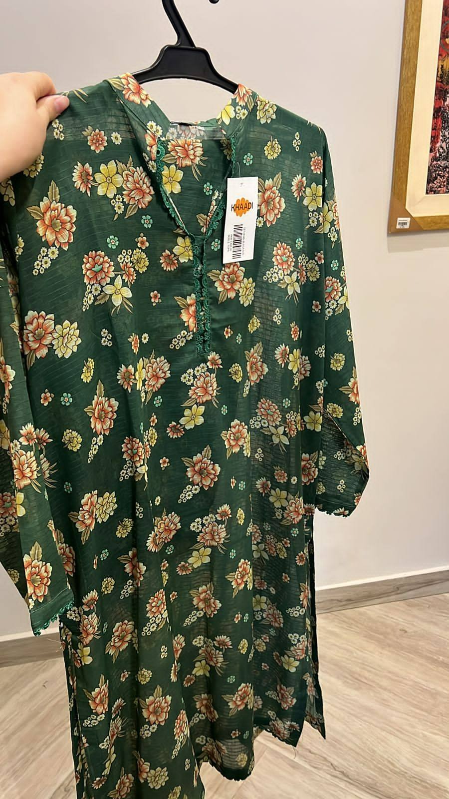 original khaadi 2pc stitched lawn