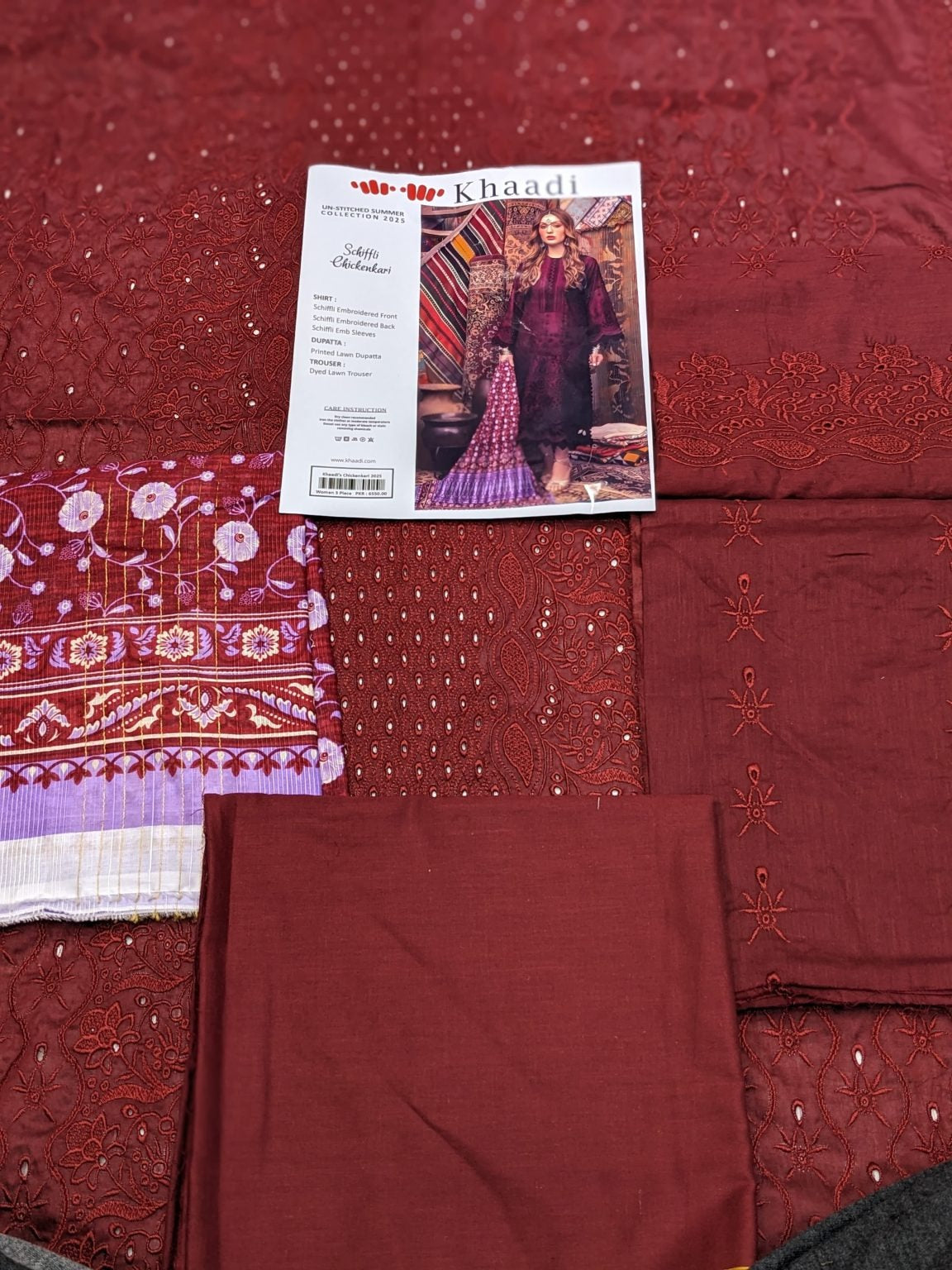 ✨ Khaadi ✨ 3 Piece Khaadi Chicken Kari Unstitched Suit New Collection For Womens