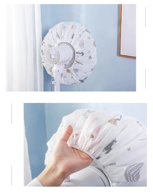 Decorative Fan Cover With Colorful Pattern Design – Dust Protection & Stylish Room Accent