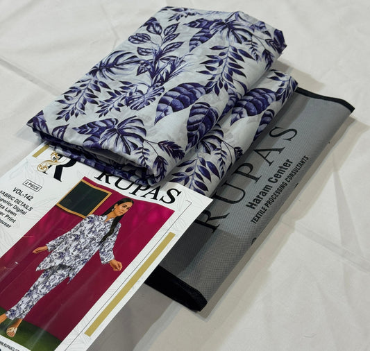 *RUPAS ORIGINAL 💯 LAWN* TWO PIECE COLLECTION ✌️ PRINTED LAWN SHIRT  PRINTED LAWN TROUSER