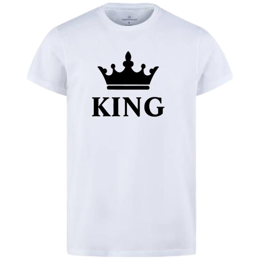 King & Queen Style White T-shirt – King & Queen Design T-shirts  – Best Quality T-shirts For Girls | T-shirt For Women – T-shirt For Boy | T-shirt For Men | King T-shirts  | Queen Design T-shirt