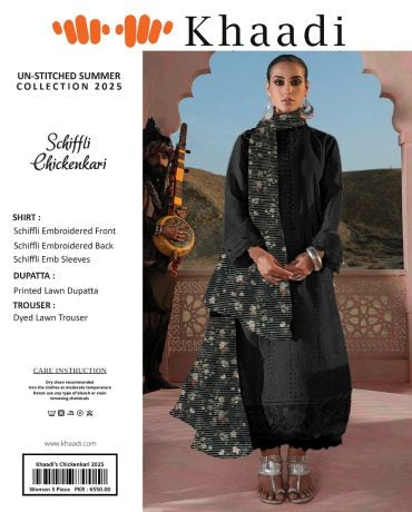 ✨ Khaadi ✨ 3 Piece Khaadi Chicken Kari Unstitched Suit New Collection For Womens