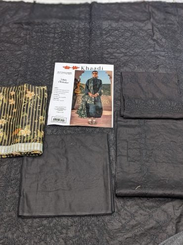 ✨ Khaadi ✨ 3 Piece Khaadi Chicken Kari Unstitched Suit New Collection For Womens