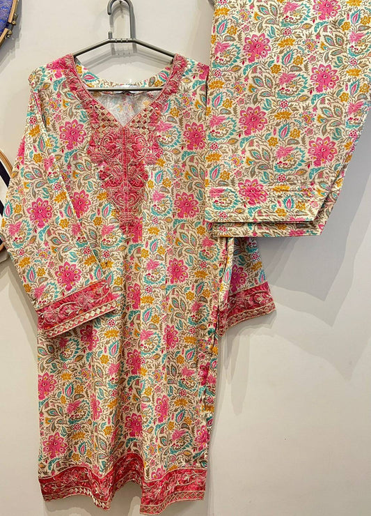 idea by gul ahmed embroidered 2 pc